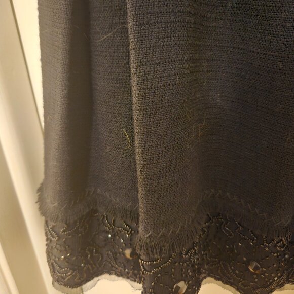 Elegant vintage Elie Tahari wool skirt with beaded embroidery (see sizing below) - Picture 16 of 16